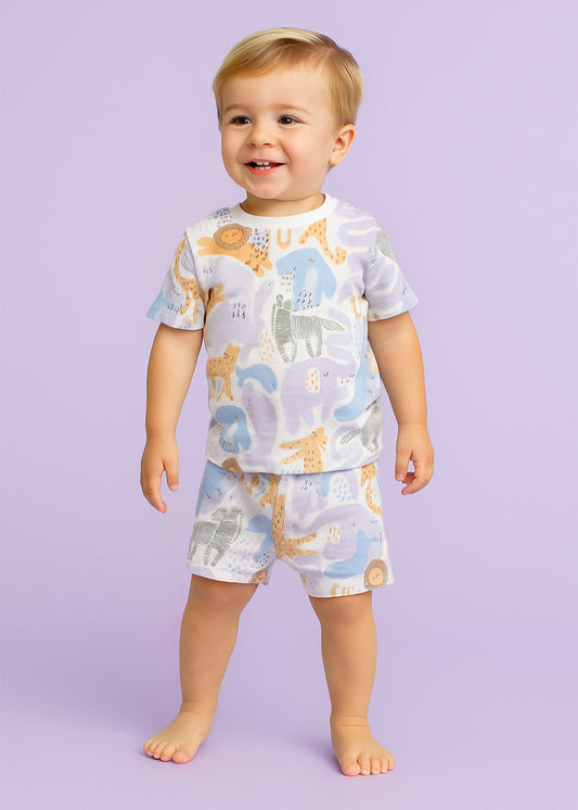 Kids unisex coord set-Animal