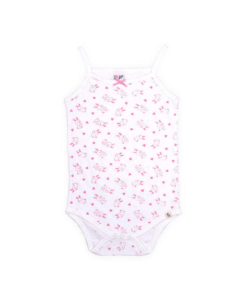 Babies White Sleeveless Cotton Romper