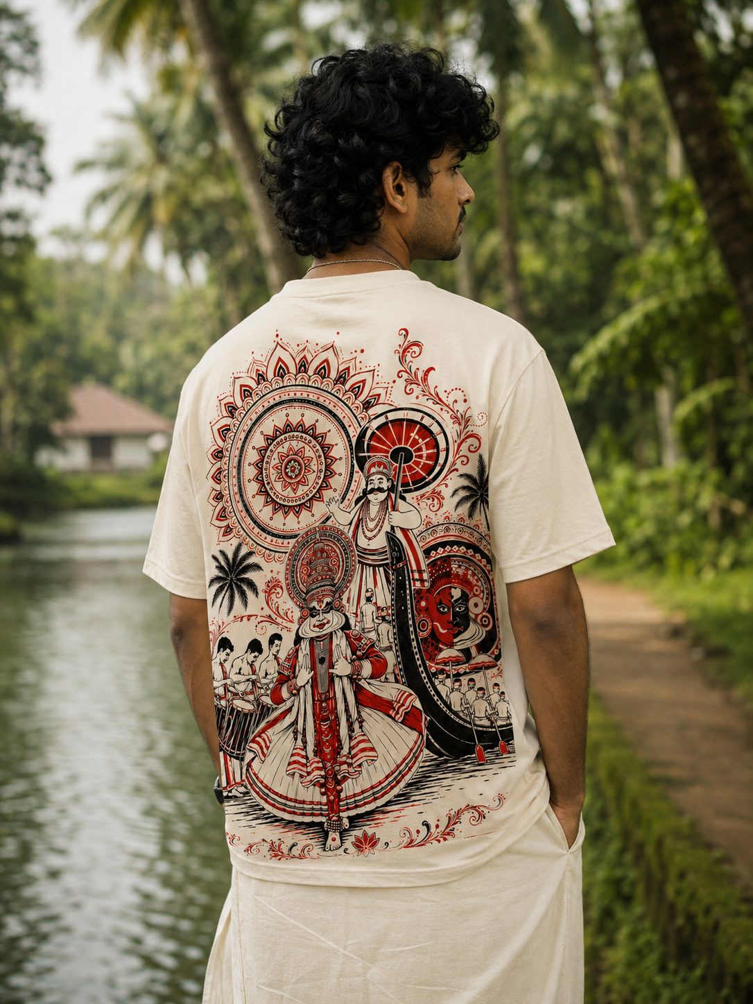 Onaparvam Oversized T-Shirt – Kerala Onam Heritage Edition | J&JP