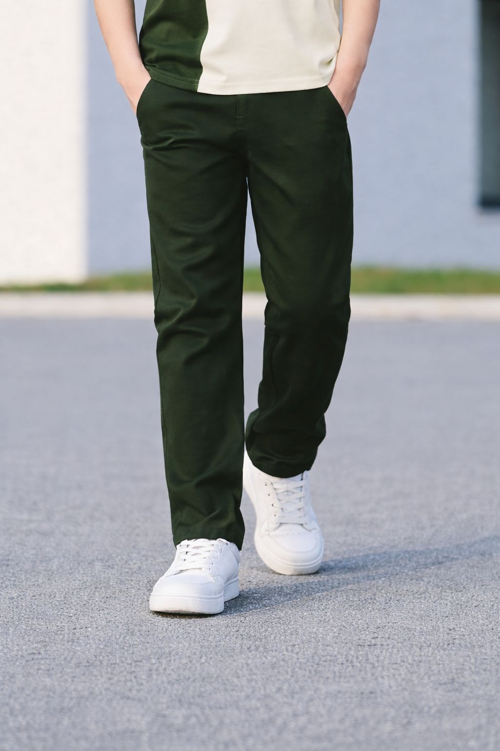 J&JP Boys Color Blocked Polo T-Shirt with Joggers Pant Set
