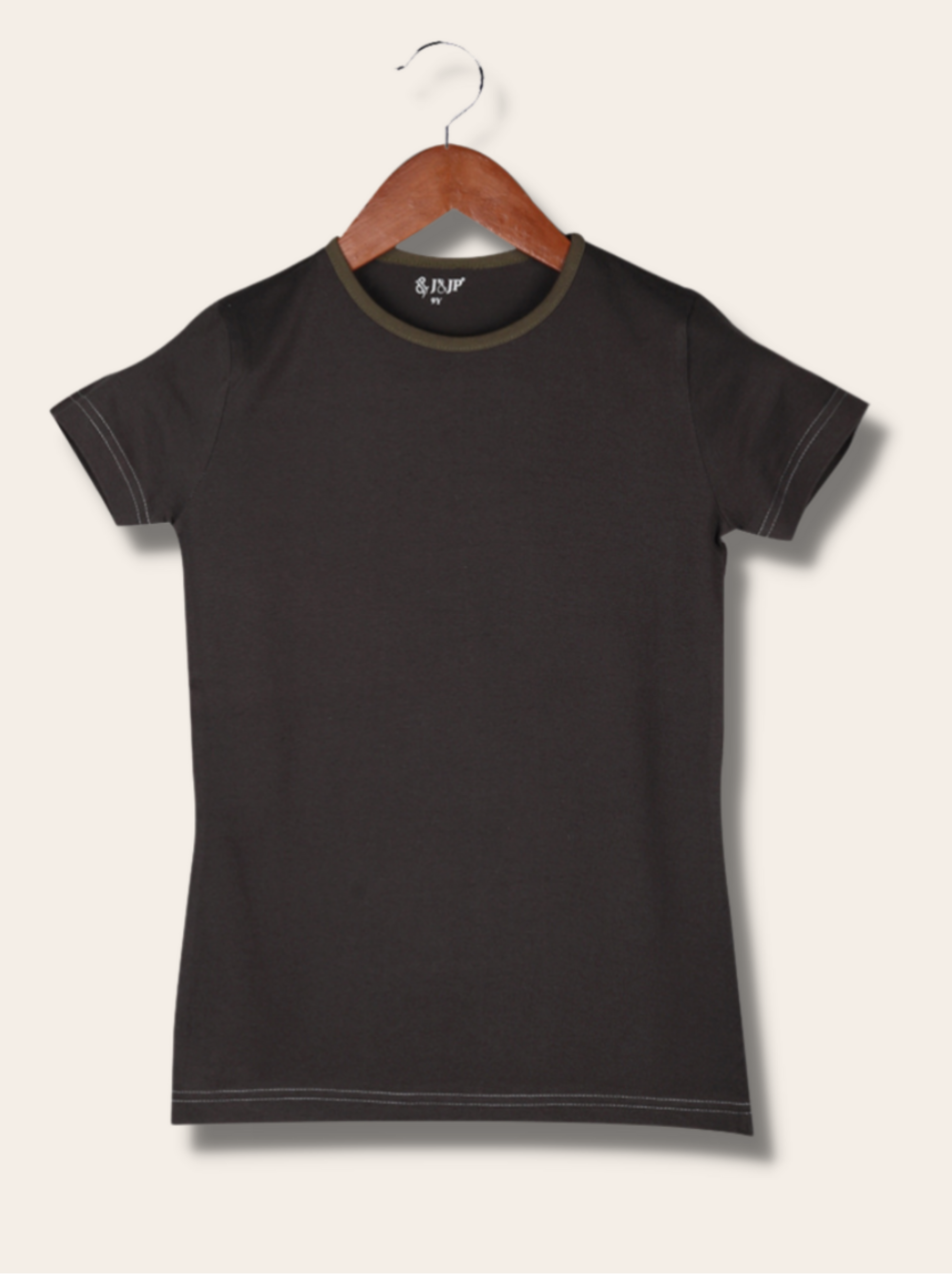 Kids Black Half sleeve, Short Sleeve Solid Cotton jersey knit, Single Jersey T-Shirt 9-10 year Black