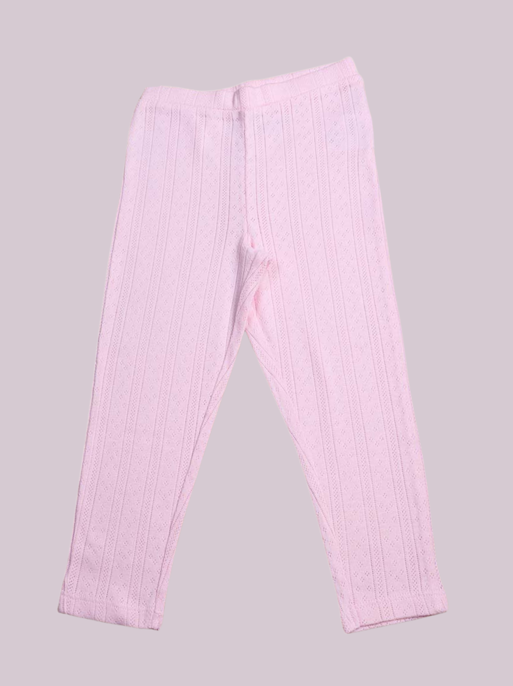 Kids Pink Viscose Solid Pant