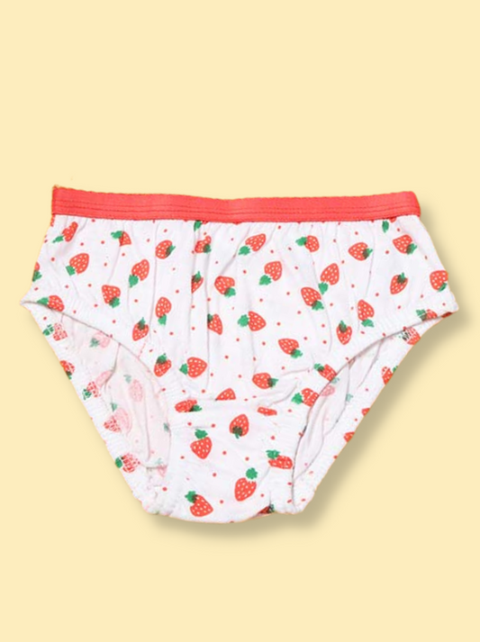 Babies Red Printed Cotton jersey knit Underwear