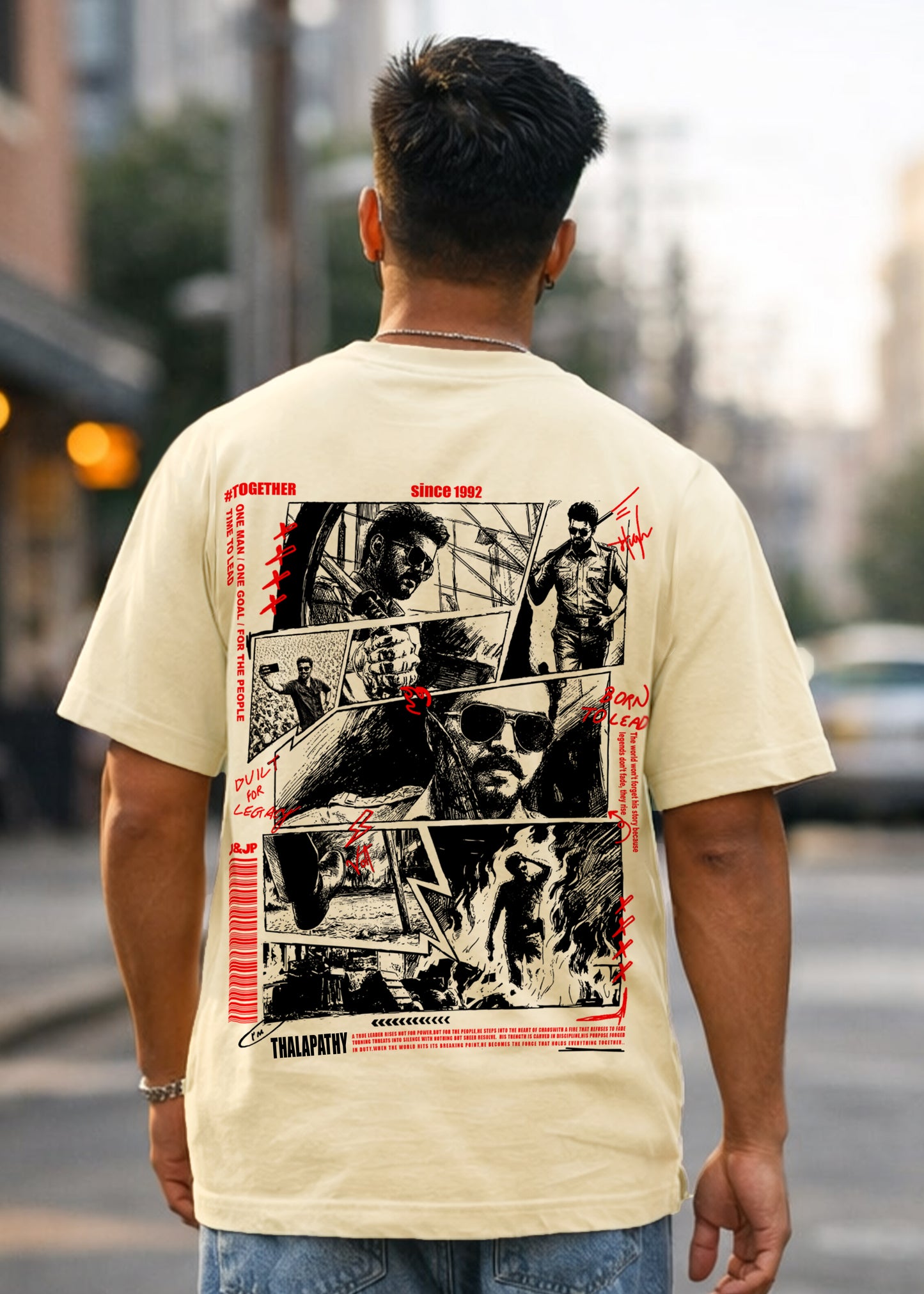 JANA NAYAGAN Thalapathy Vijay T-Shirt for Men – J&JP Premium Graphic Tee