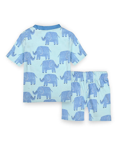 Kids unisex coord set-Blue