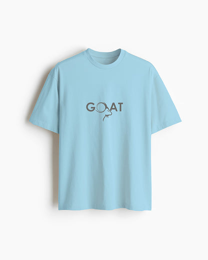GOAT Series Iconic Ajith Back Graphic Regular Fit T-Shirt for Men- Blue