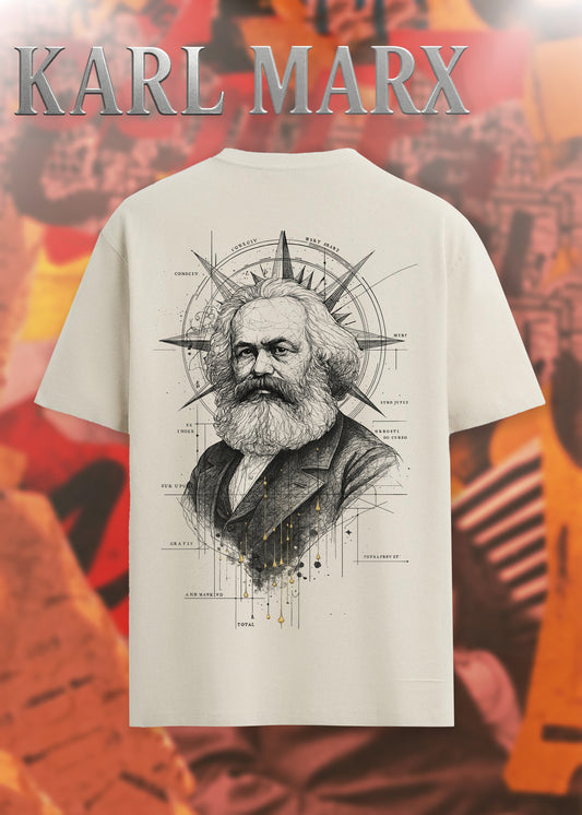 Karl Marx Printed Half Sleeve T-Shirt for Men
