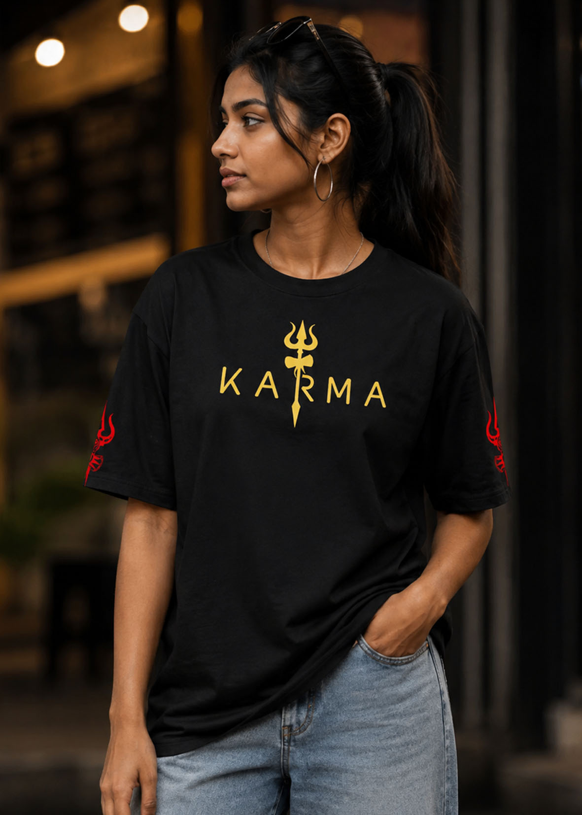 WOMENS SHIVA X KALI DIVINE GRAPHIC T-SHIRT