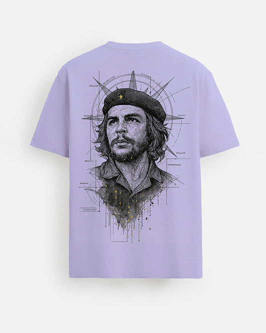 GOAT Series Iconic Chequera Back Graphic Regular Fit T-Shirt for Men -Purple