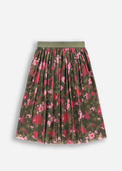 Kid Girls Printed Multicolor Skirt