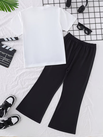 J&JP Boys Graphic Printed T-Shirt with Track Pant Set