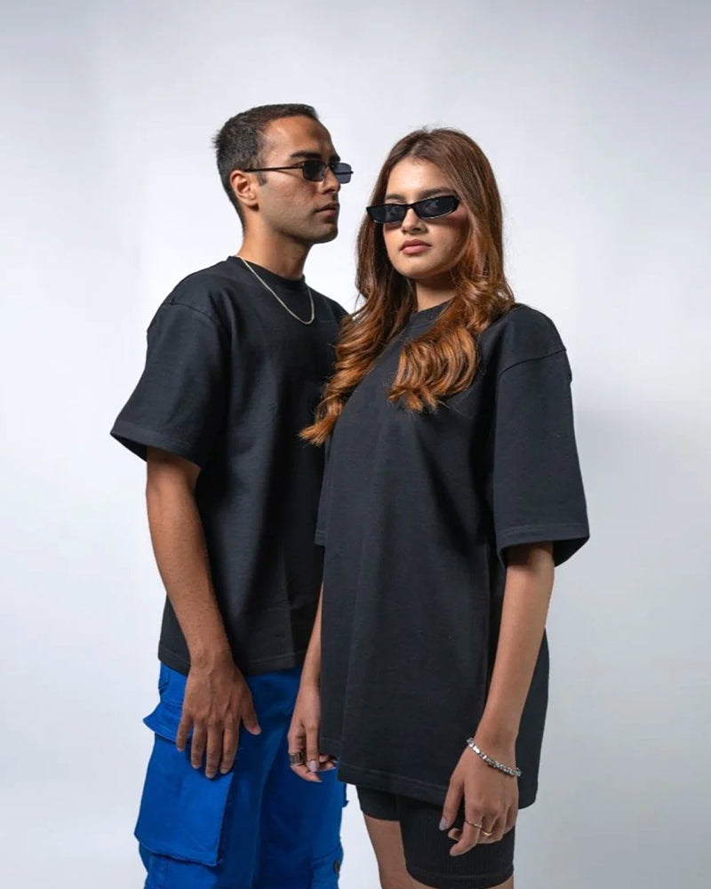 J&JP Mens oversized Puff Printed Tshirt