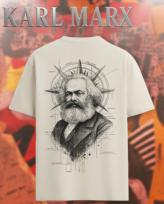 Karl Marx Printed Half Sleeve T-Shirt for Men