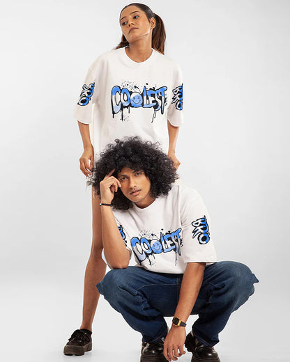 J&JP Mens oversized Puff Printed Tshirt