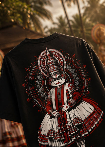 Veera Kathakali Oversized T-Shirt – Kerala Onam Legacy Edition | J&JP