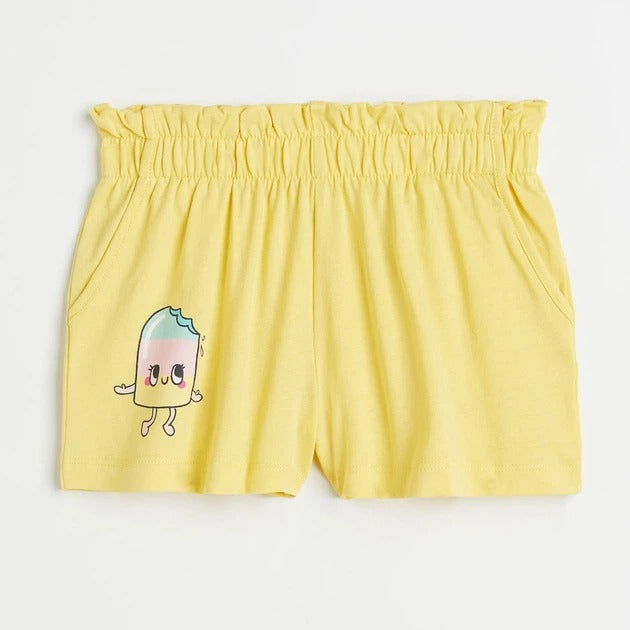 J&JP Girls Ice Cream Graphic Printed T-Shirt and Shorts Set