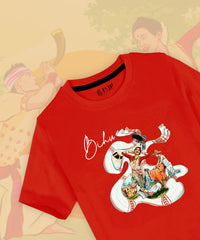 Kids Unisex Bihu Themed Cotton T-Shirt