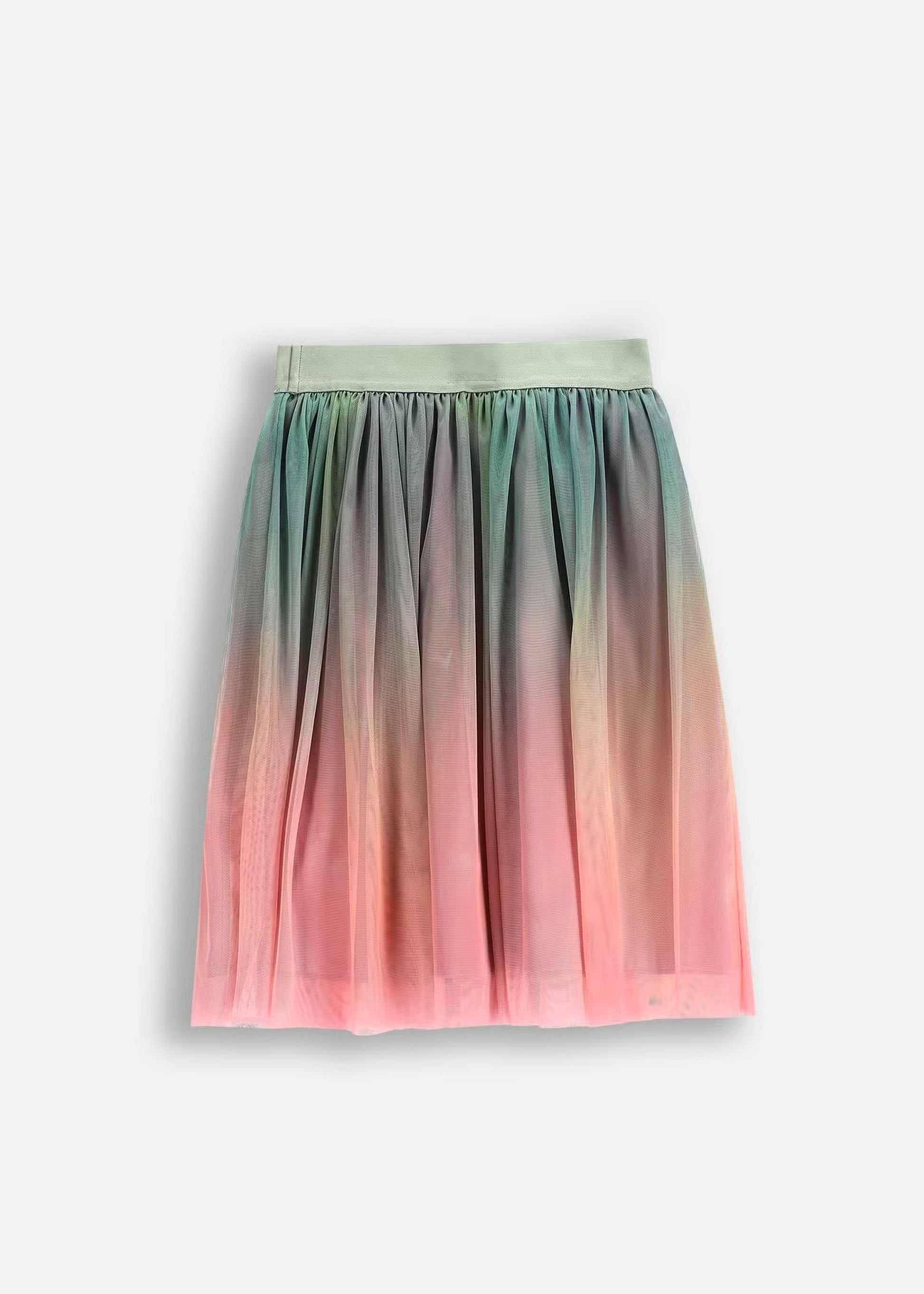 Kid Girls Solid Multicolor Skirt