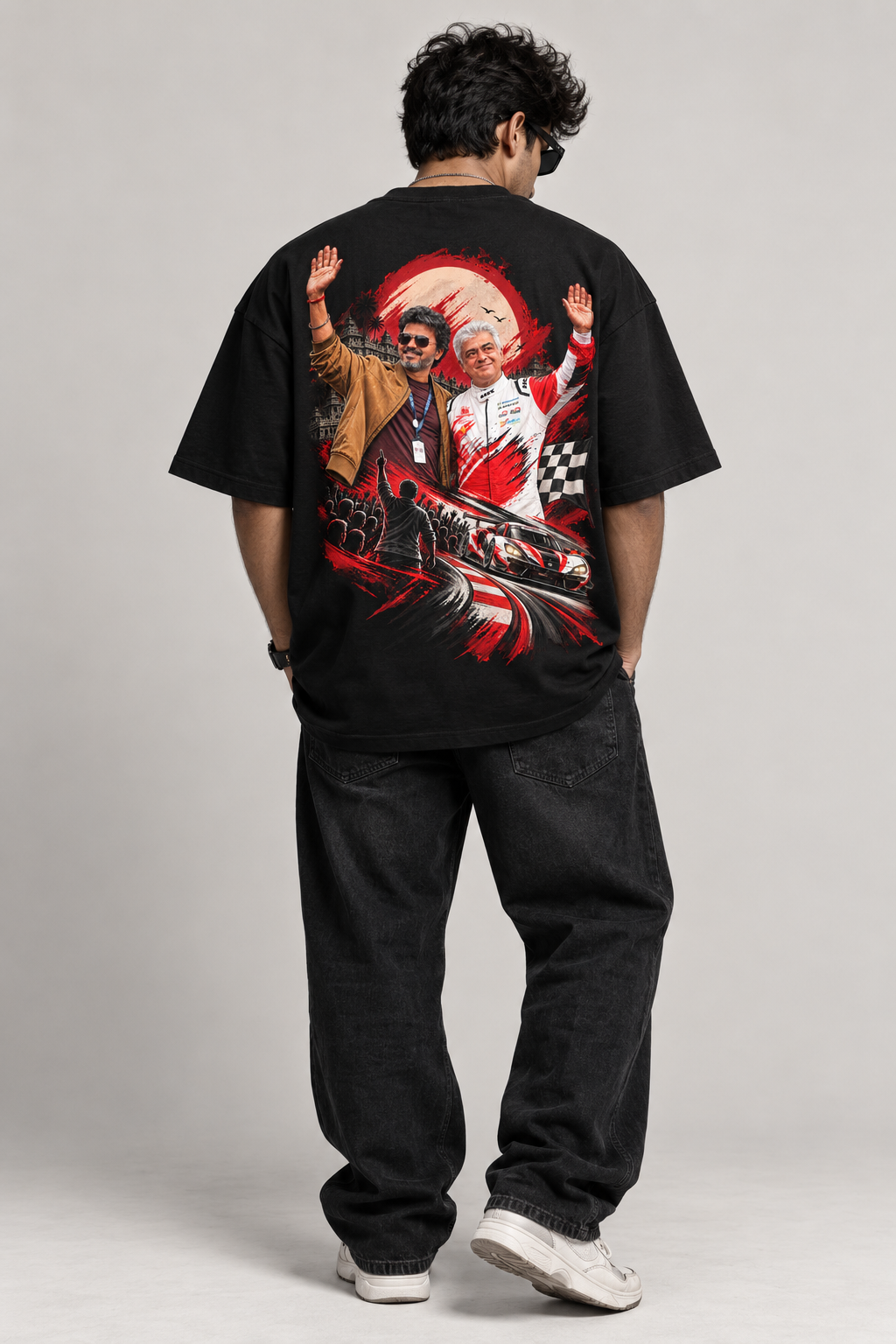 Thalapathy X Thala Graphic Printed T-Shirt