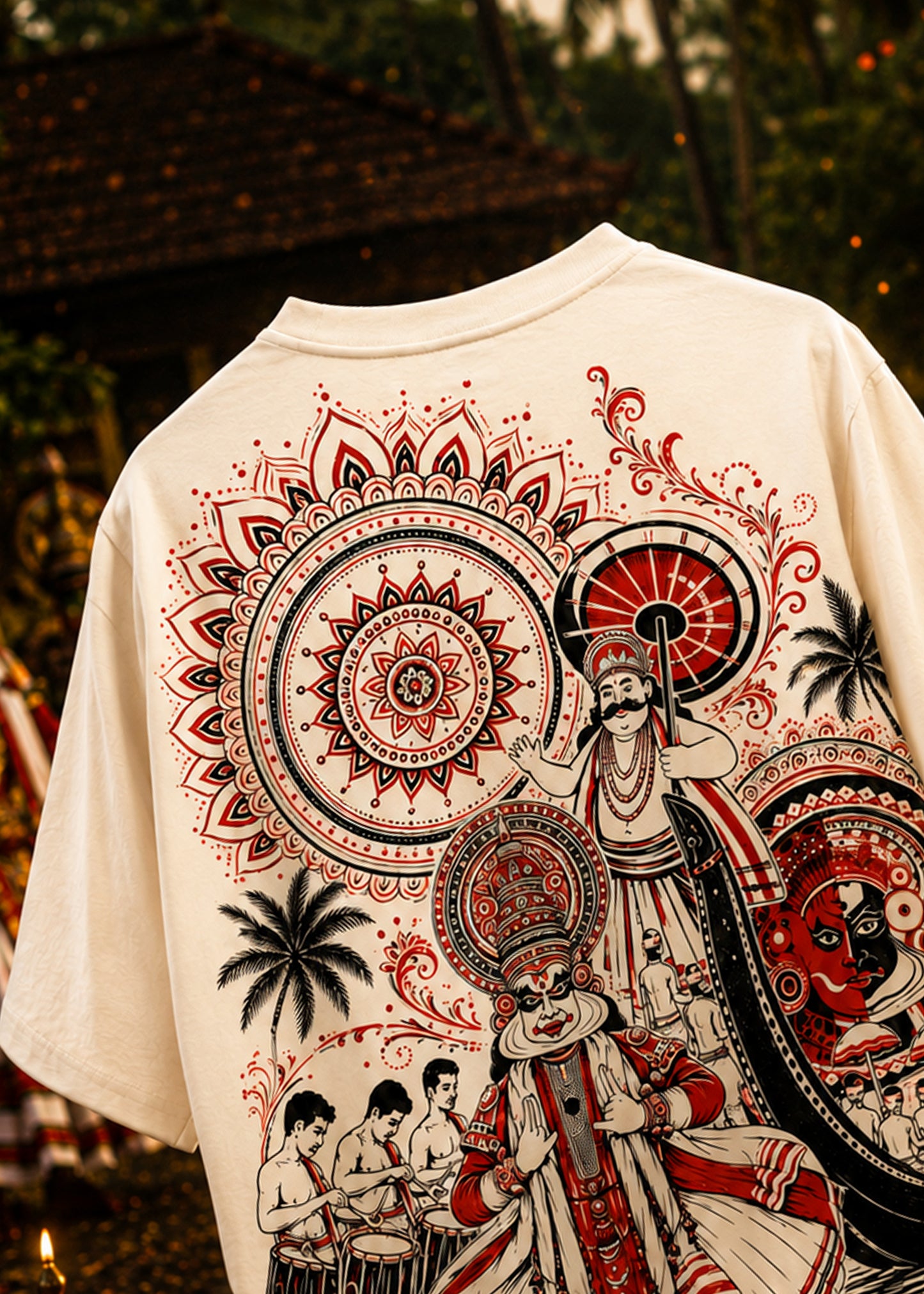 Onaparvam Oversized T-Shirt – Kerala Onam Heritage Edition | J&JP