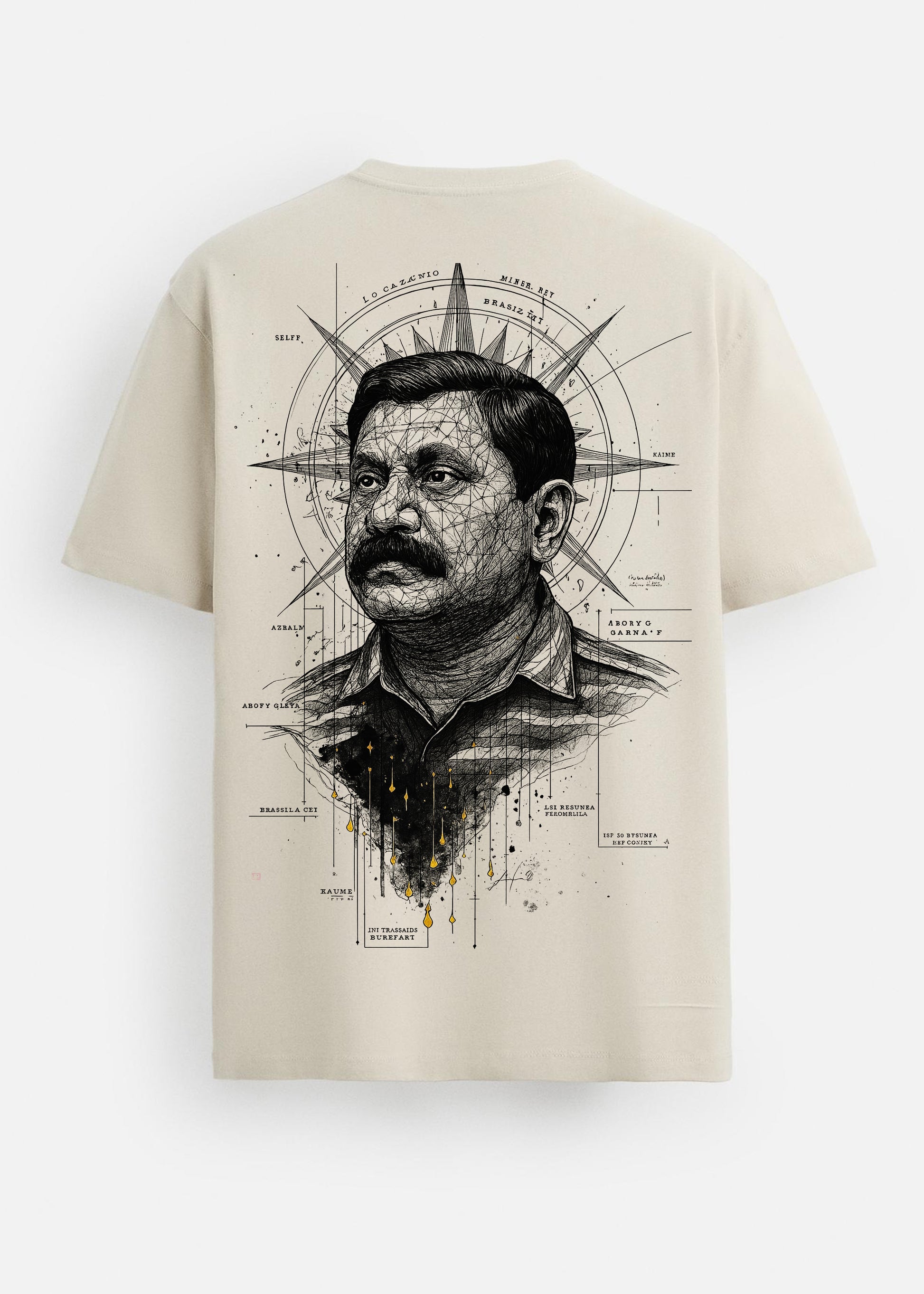 GOAT Series Back Graphic Regular Fit T-Shirt for Men
