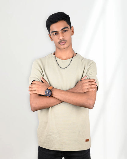 J&JP Men's Tshirt -Light Olive