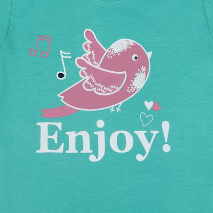 J&JP Kids Girls Printed Half Sleeve T-shirt