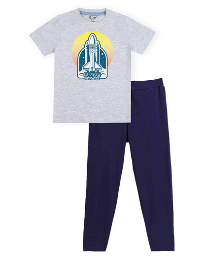 J&JP Kids Boys Printed T-shirt and Pant Set