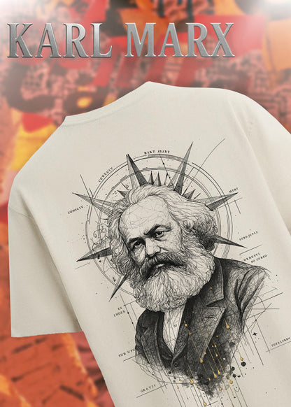 Karl Marx Printed Half Sleeve T-Shirt for Men