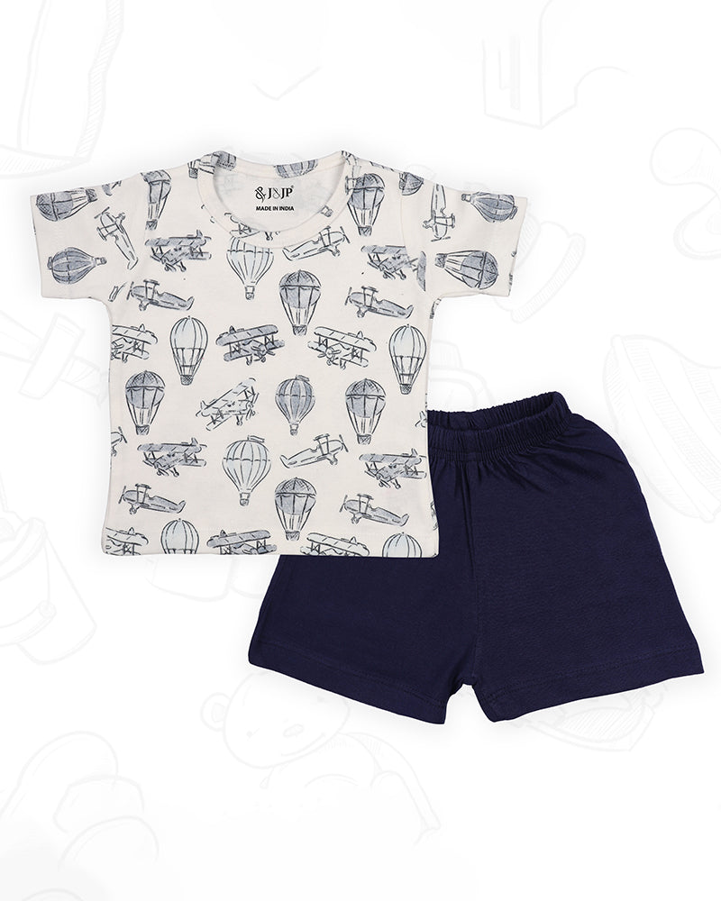 J&JP Kids Printed T-shirt and Pant