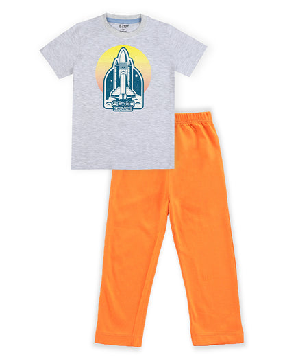 J&JP Kids Boys Printed T-shirt and Pant Set