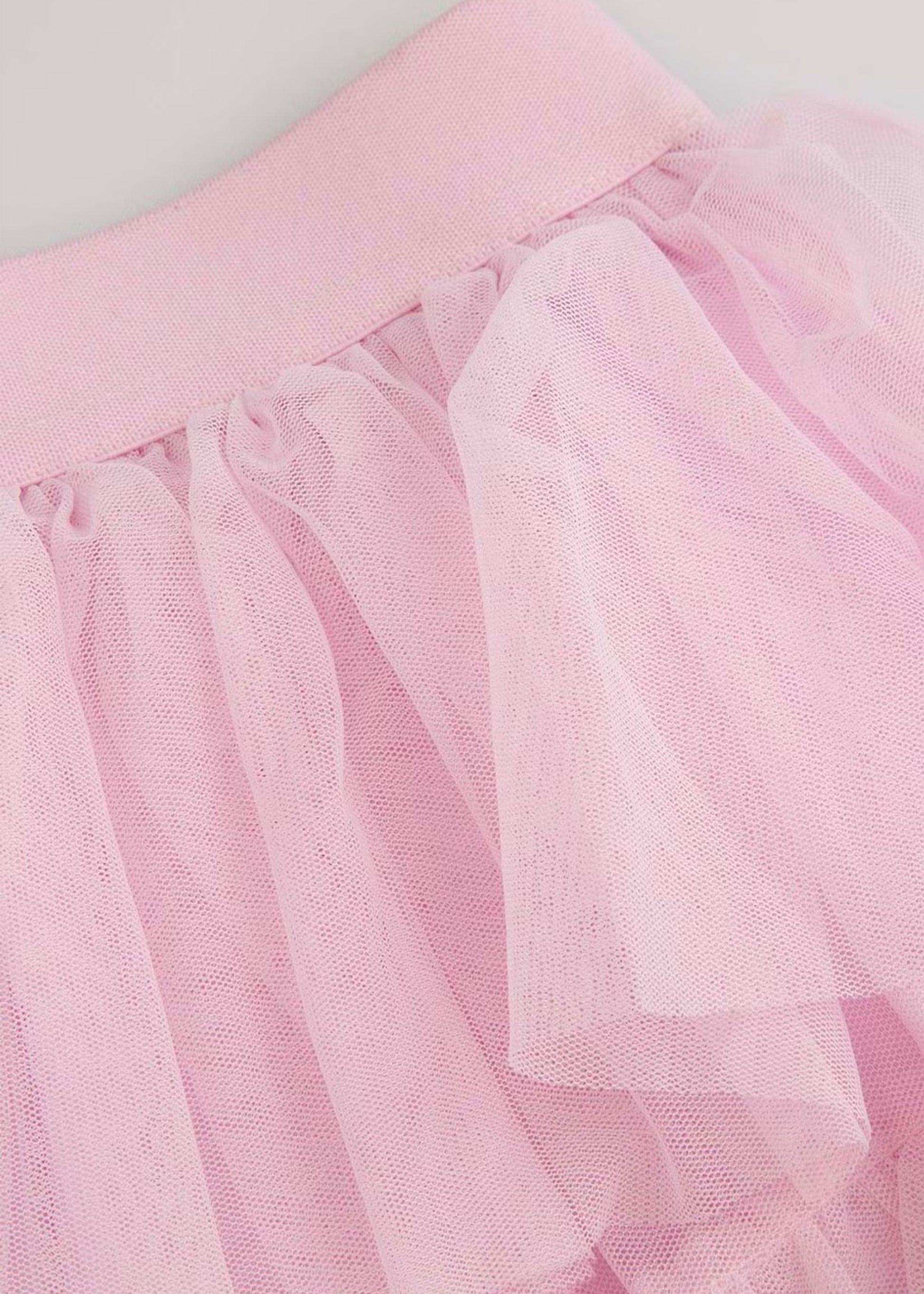 Kids Girls Solid Lite Pink Skirt