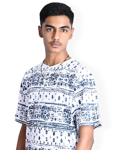 J&JP Men's oversize Printed T-shirt