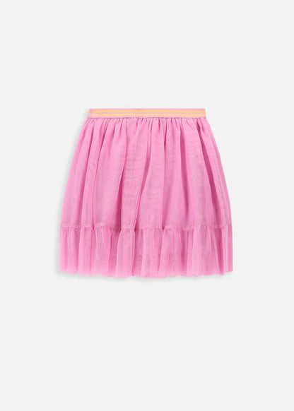 Kids Girls Solid Pink Skirt