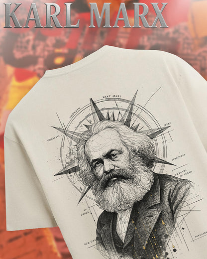 Karl Marx Printed Half Sleeve T-Shirt for Men