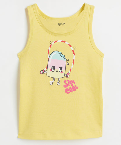 J&JP Girls Ice Cream Graphic Printed T-Shirt and Shorts Set