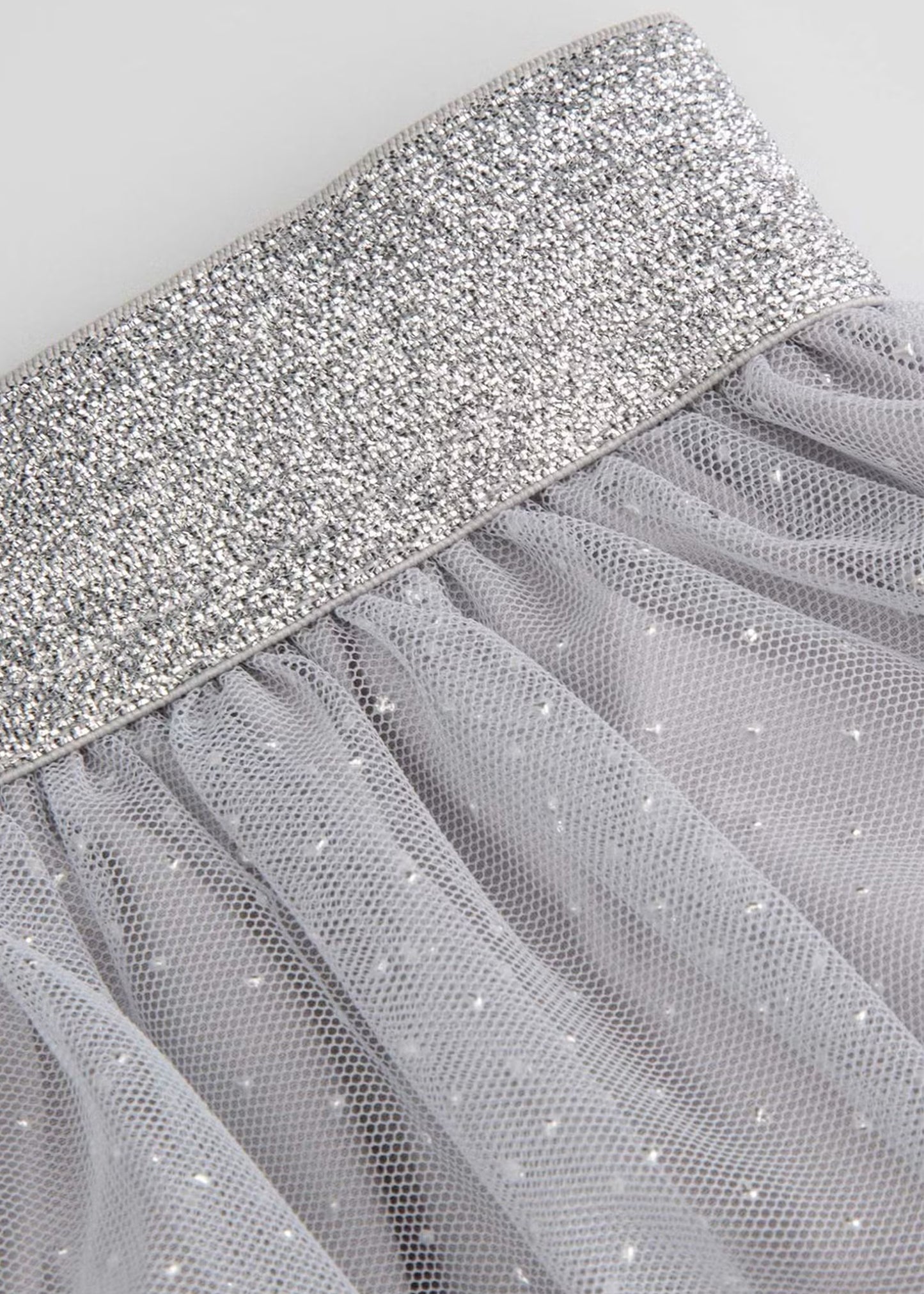 Kid Girls Solid Grey Skirt