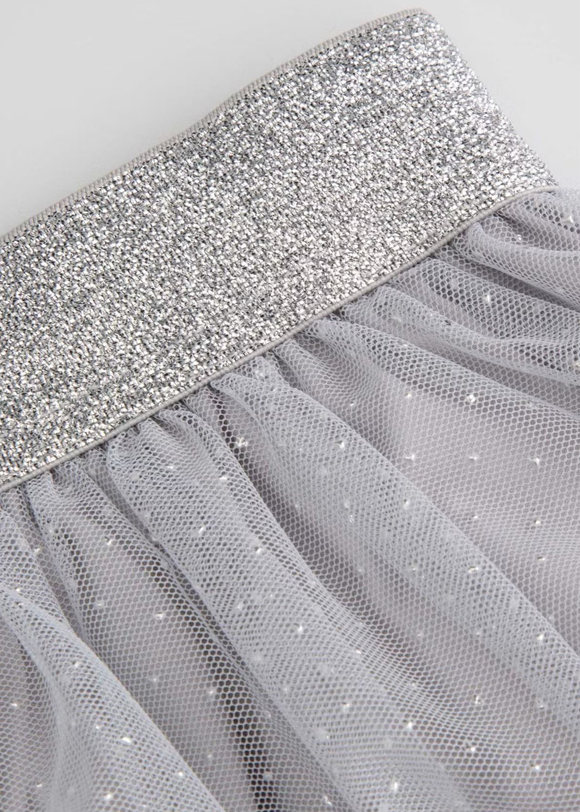 Kid Girls Solid Grey Skirt