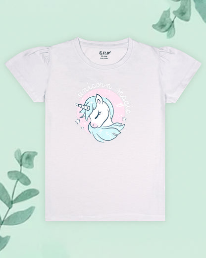 J&JP Kids Girls Printed T-shirt and Pant Set