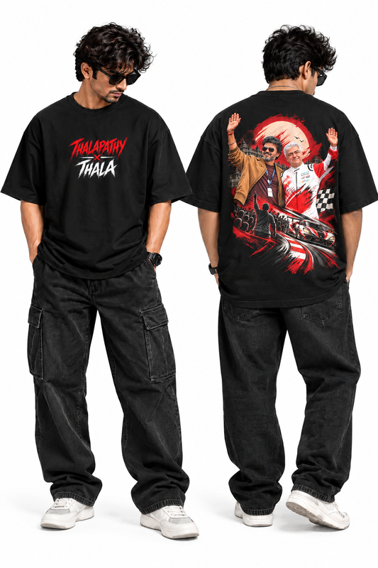 Thalapathy X Thala Graphic Printed T-Shirt