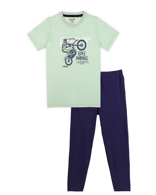 J&JP Kids Boys Printed T-shirt and Pant Set