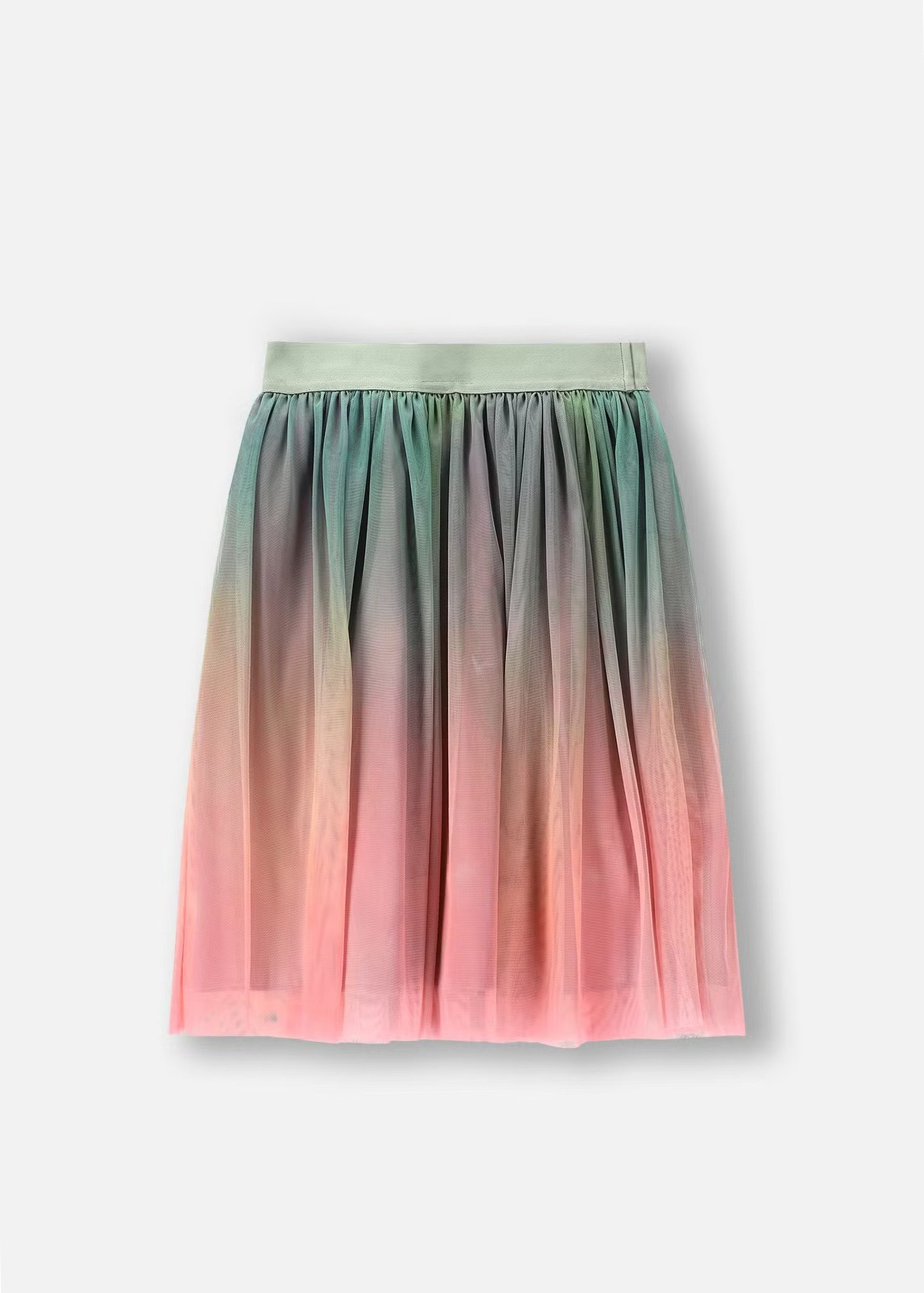 Kid Girls Solid Multicolor Skirt