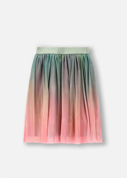 Kid Girls Solid Multicolor Skirt