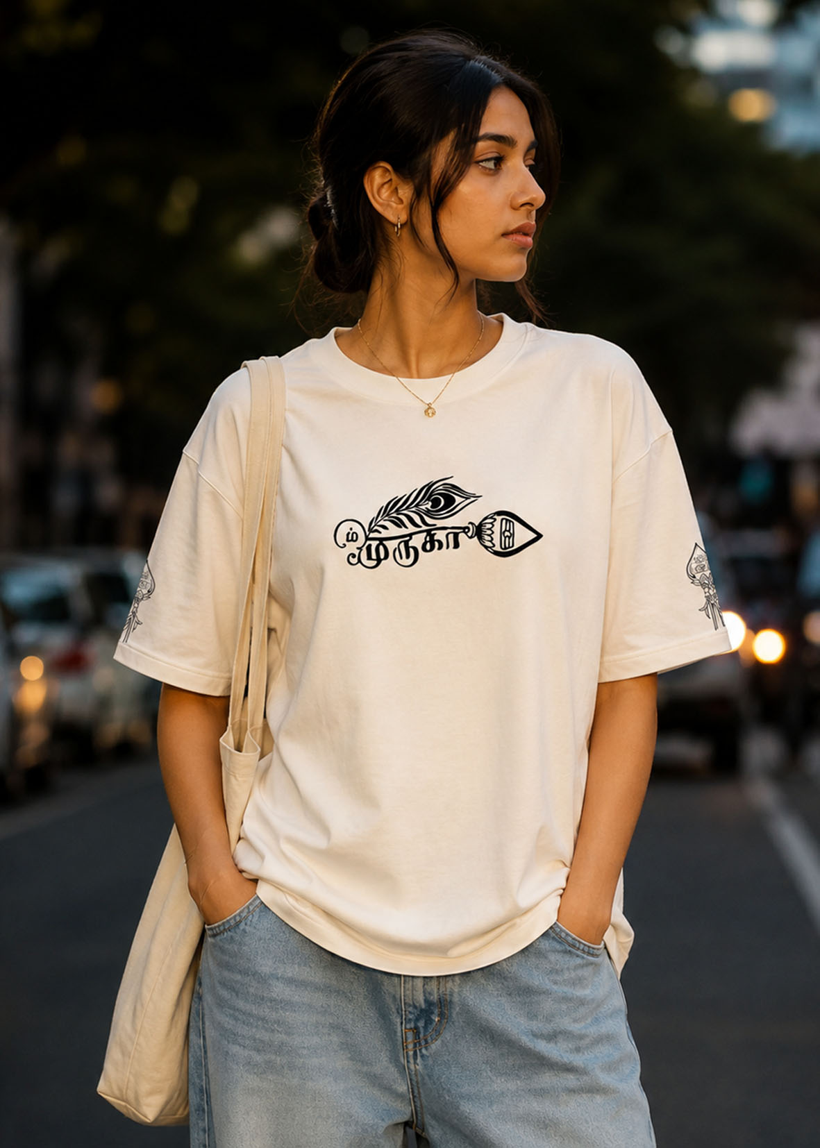 WOMENS LORD MURUGAN DIVINE GRAPHIC T-SHIRT