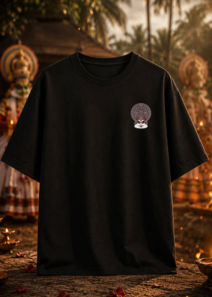 Veera Kathakali Oversized T-Shirt – Kerala Onam Legacy Edition | J&JP