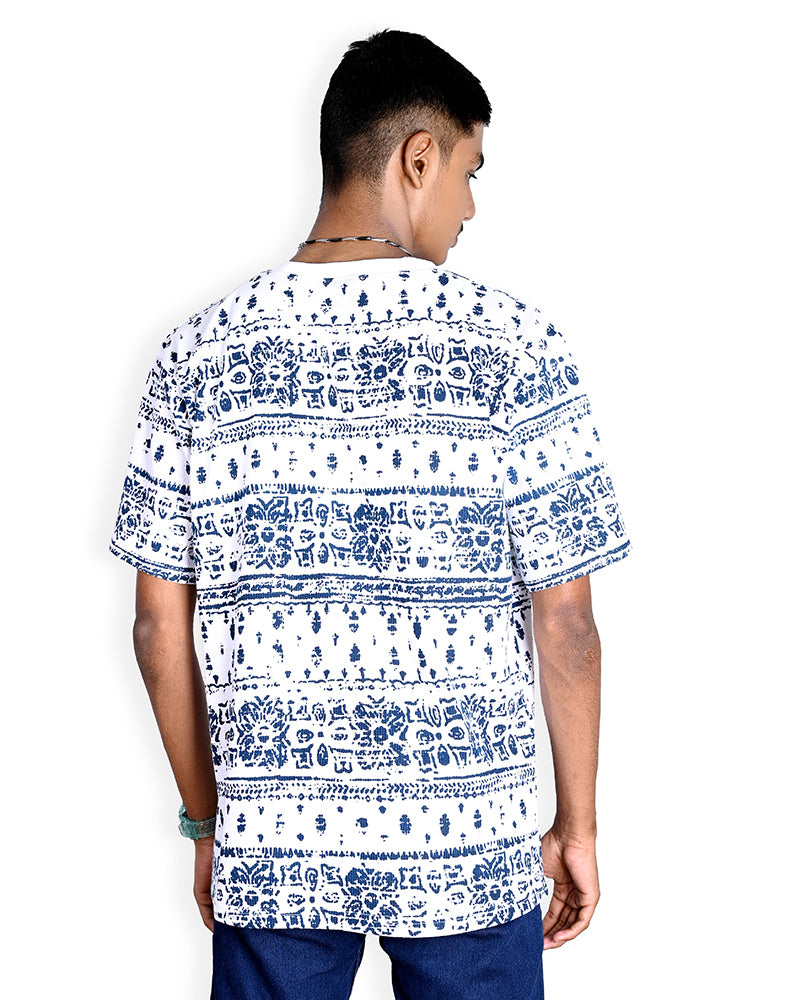 J&JP Men's oversize Printed T-shirt