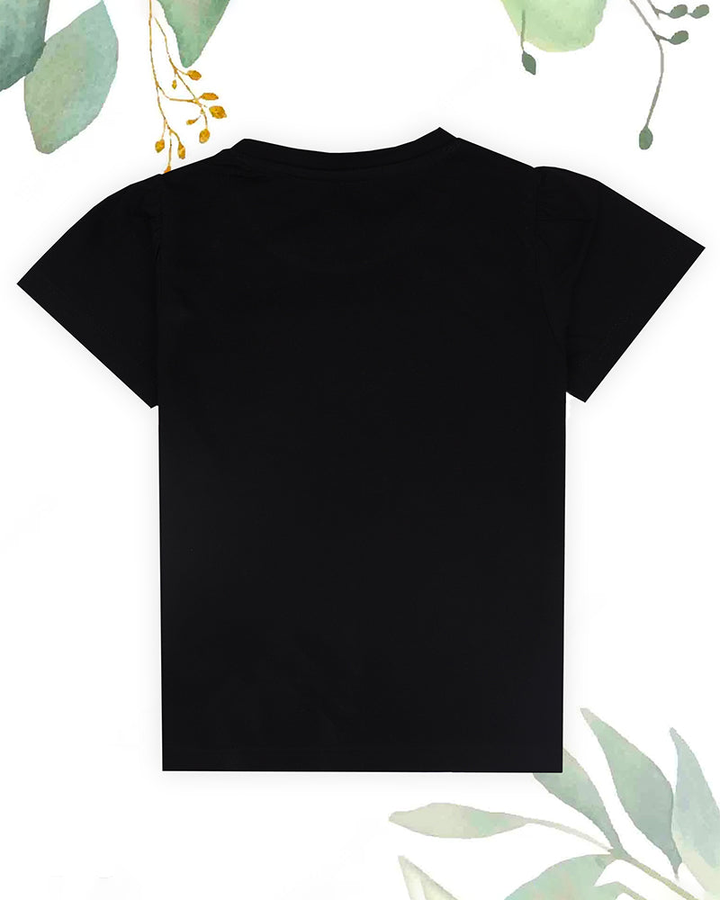 J&JP Kids Girls Printed T-shirt and Pant Set