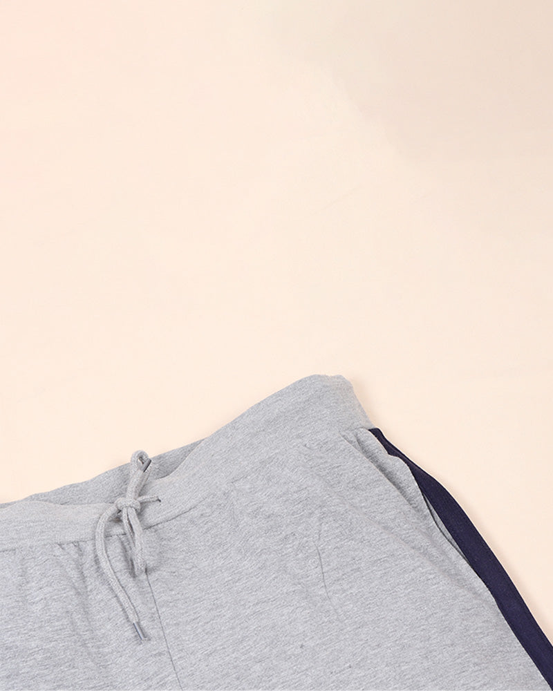 Men Grey Solid Loopknit Shorts