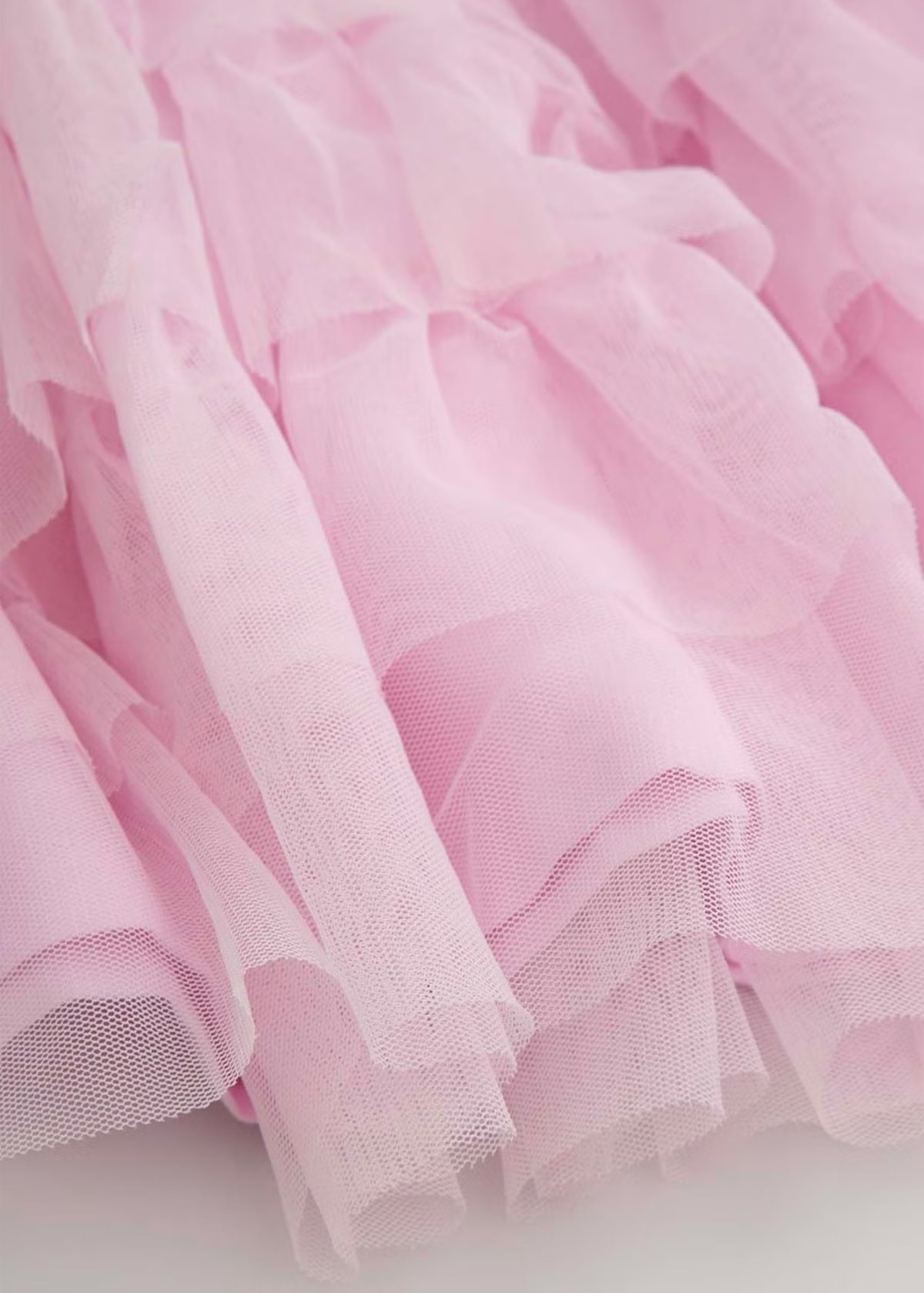 Kids Girls Solid Lite Pink Skirt