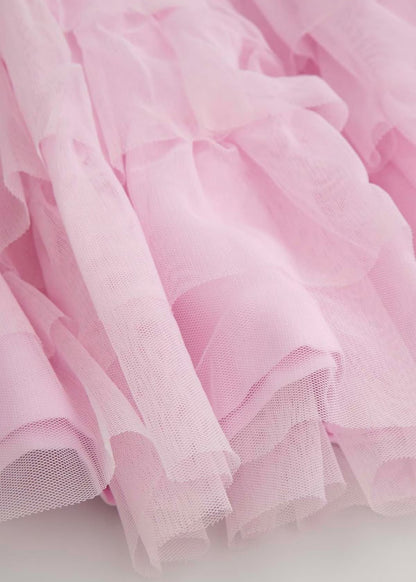 Kids Girls Solid Lite Pink Skirt